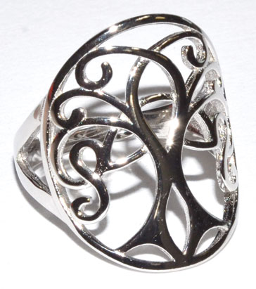 Celtic Tree size 7 sterling ring